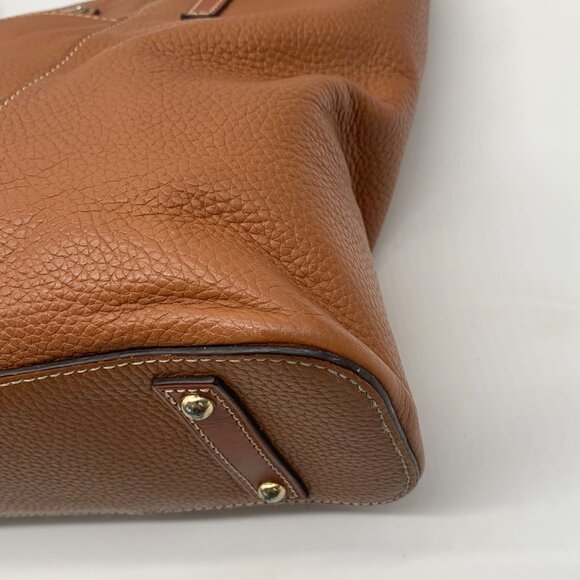 Dooney & Bourke Brown Pebbled Leather Lexington Tote Bag - Picture 6 of 12